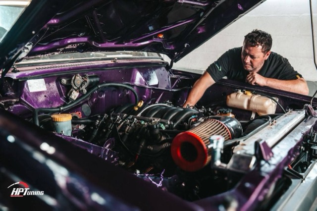 Purple GQ Patrol — V8 & 8HP Build — V8 Shop build