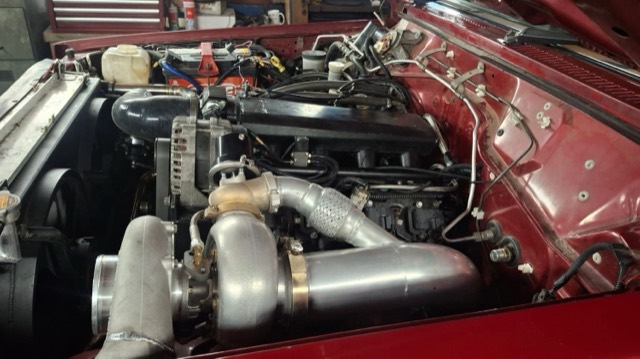 Red GQ Patrol V8 Turbo Build — V8 Shop build