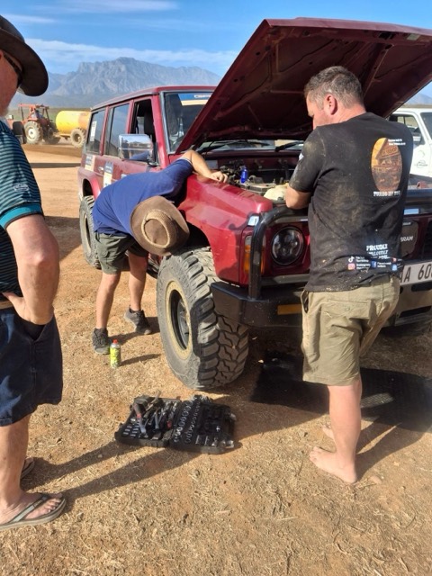 Red GQ Patrol V8 Turbo Build — V8 Shop build